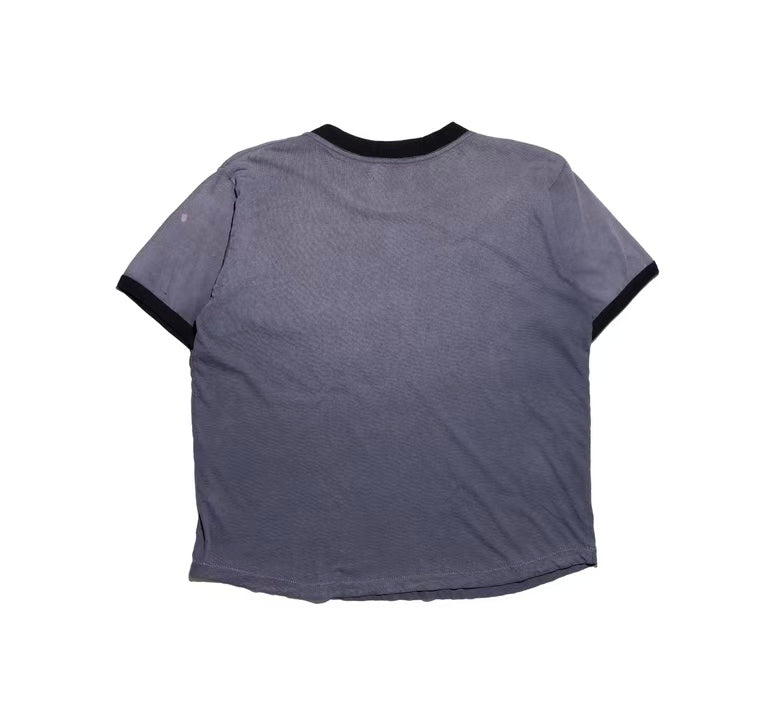 Enfants Riches Déprimés (ERD) Logo Ringer Tee — Washed Grey/Black