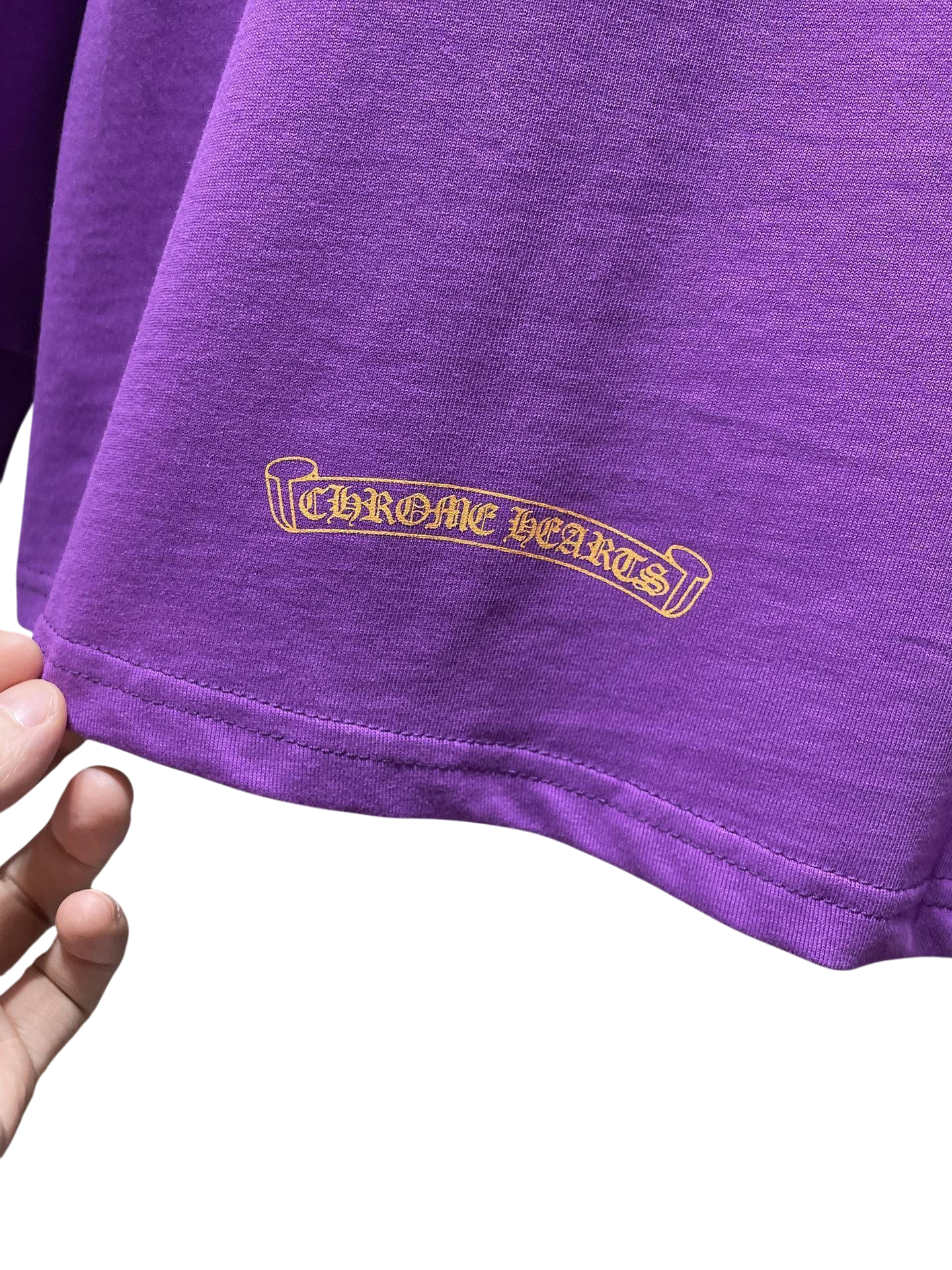 Chrome Hearts x Matty Boy “Ain’t That” Long Sleeve Pocket Tee – Purple