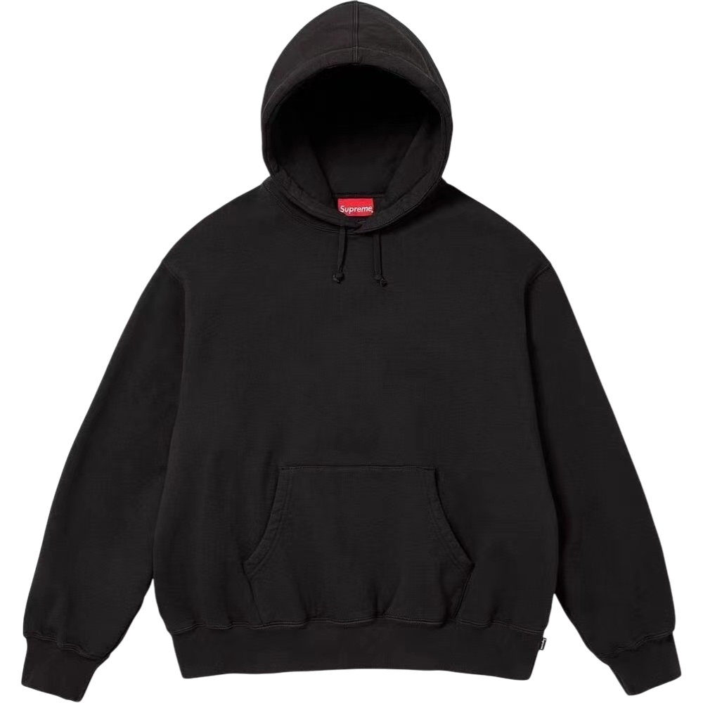 Supreme Big Logo Hoodie – Black / White Vertical Logo