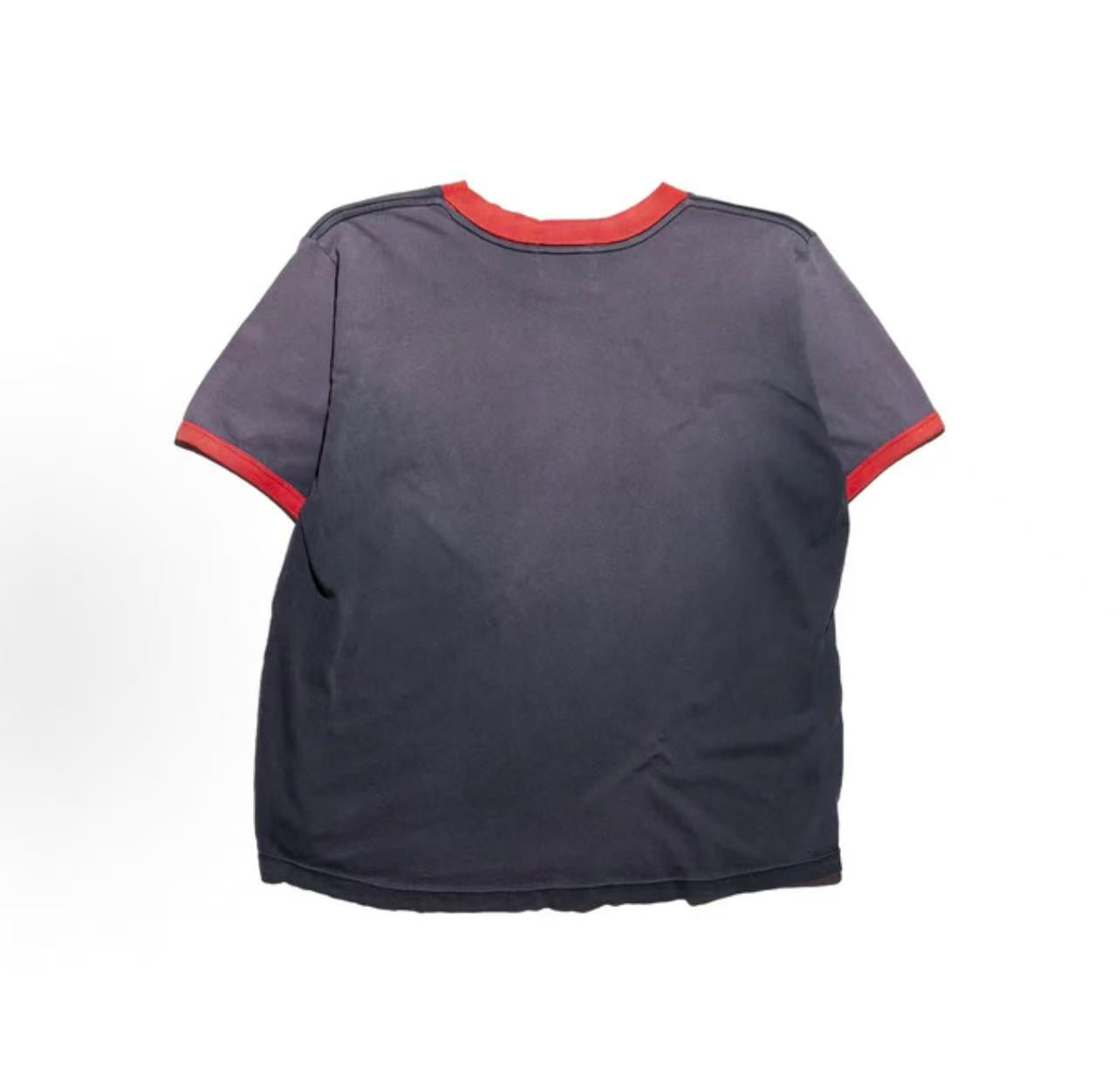 Enfants Riches Déprimés (ERD) Logo Ringer Tee — Faded Black/Red