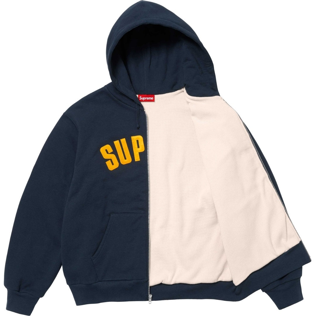Supreme Arc Logo Zip-Up Hoodie – Navy