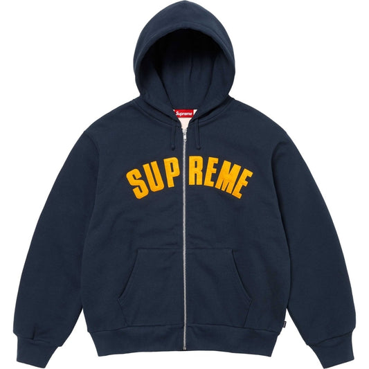 Supreme Arc Logo Zip-Up Hoodie – Navy