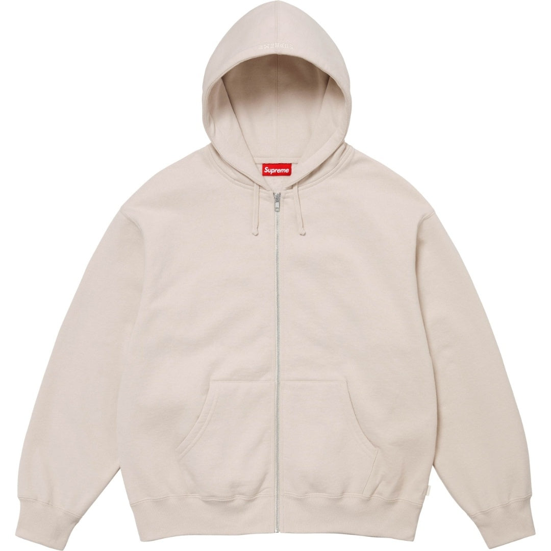 Supreme x Thrasher Cross Zip-Up Hoodie – Natural