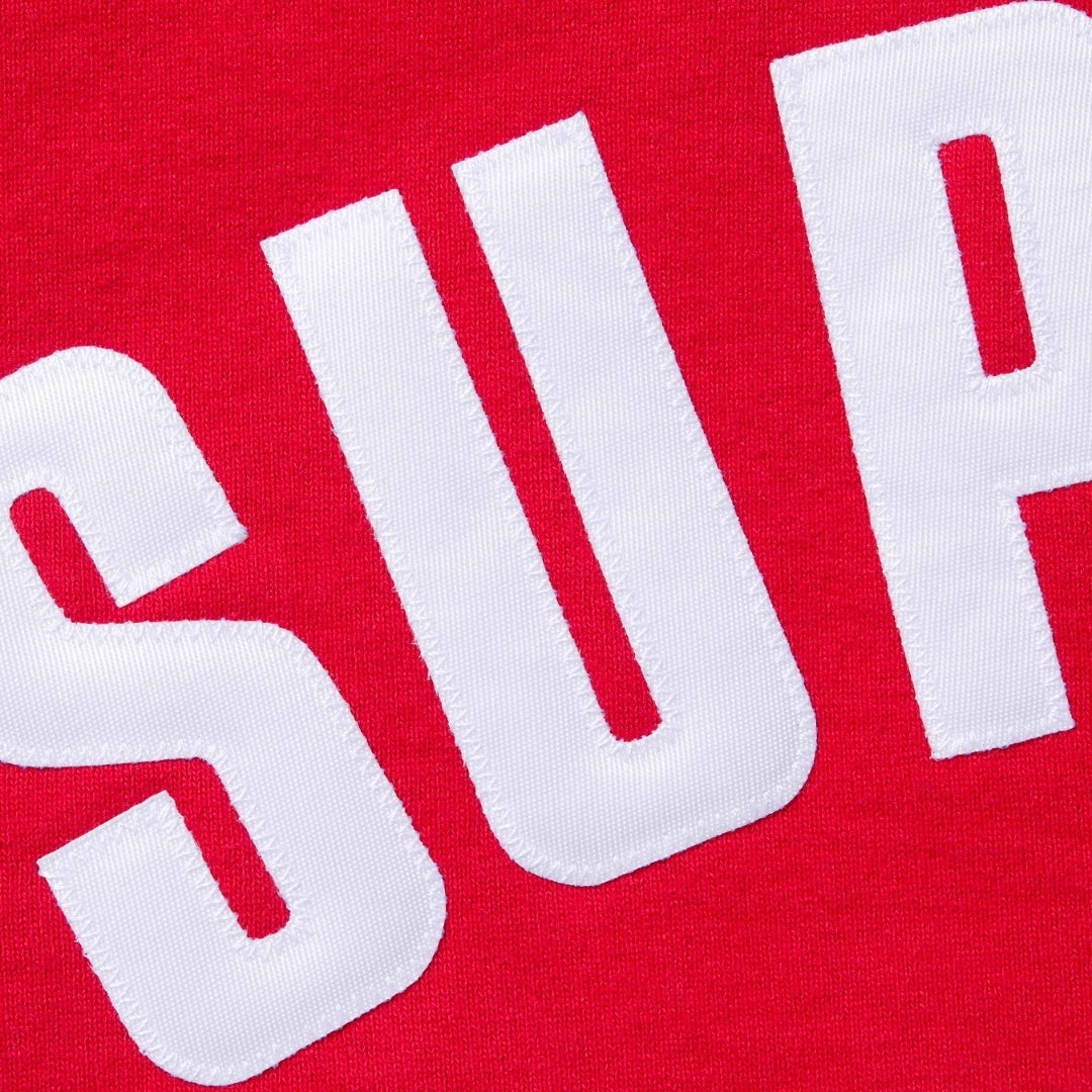 Supreme Arc Logo Zip-Up Hoodie – Red