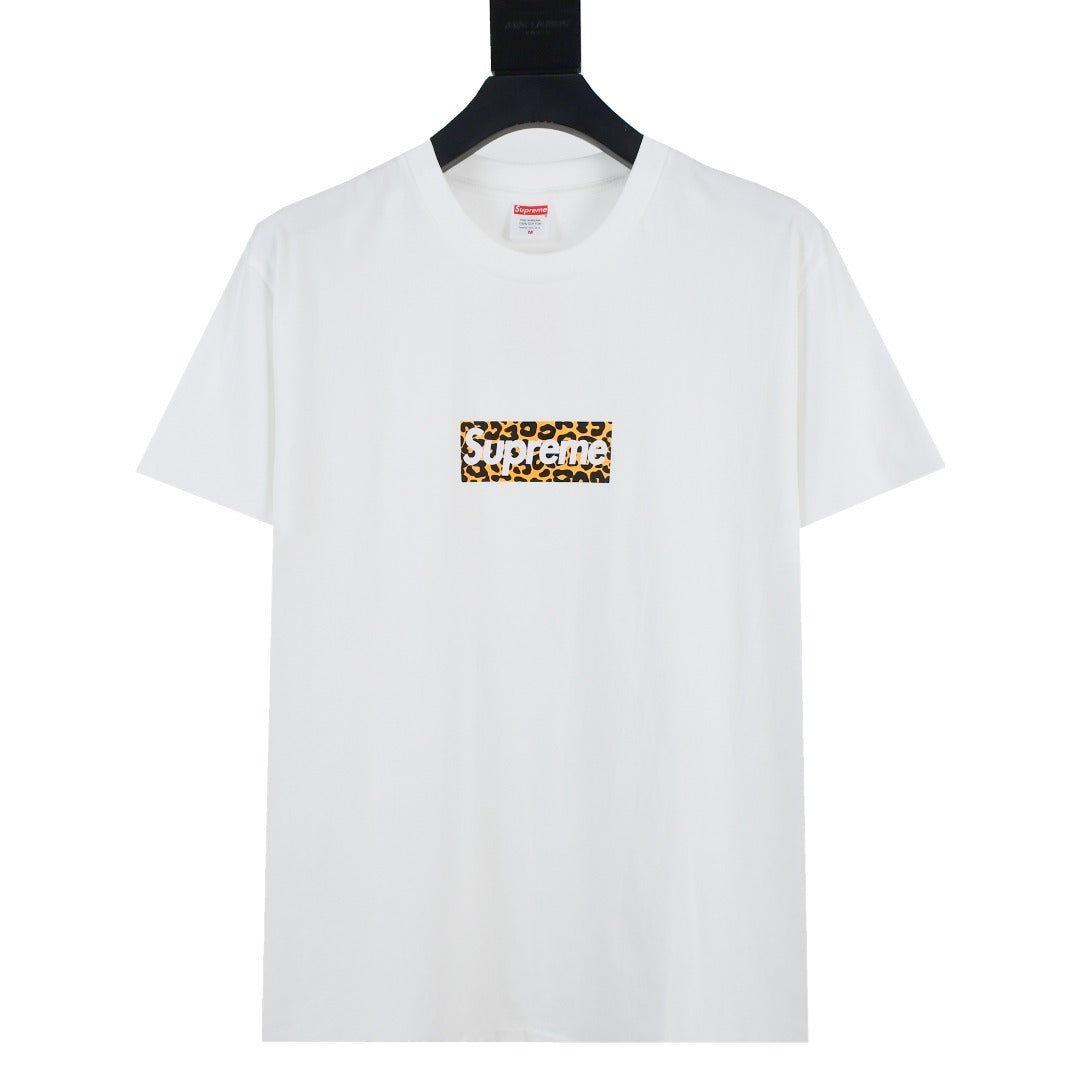Supreme Leopard Box Logo T-Shirt – White