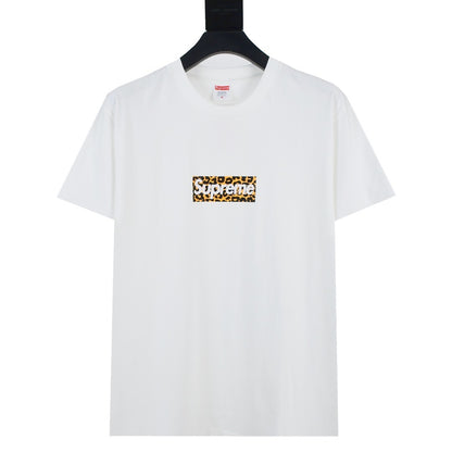 Supreme Leopard Box Logo T-Shirt – White