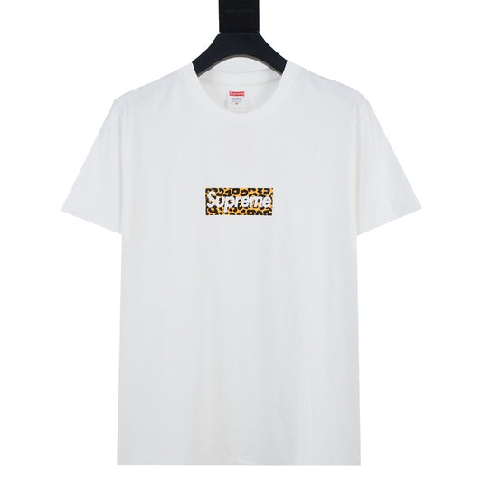 Supreme Leopard Box Logo T-Shirt – White