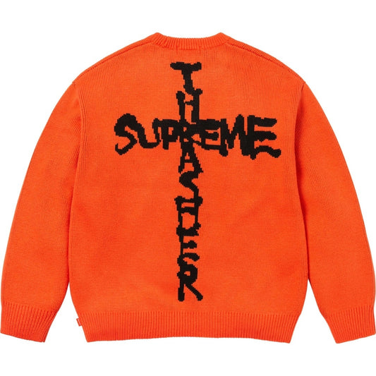 Supreme x Thrasher Cross Sweater – Orange
