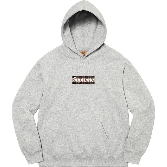 Supreme x Burberry Box Logo Hoodie – Grey