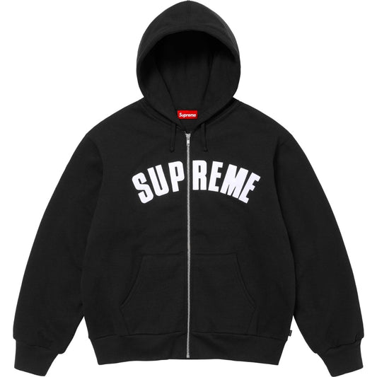 Supreme Arc Logo Zip-Up Hoodie – Black
