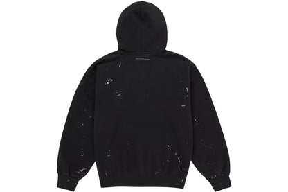Supreme x MM6 Maison Margiela Box Logo Zip-Up Hooded Sweatshirt — Black