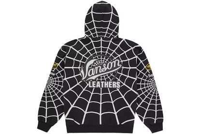 Supreme Vanson Leathers Spider-Man Zip Up Hooded Sweatshirt