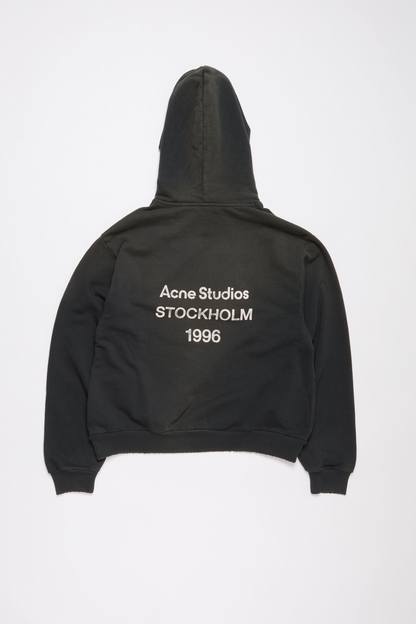 Acne Studios "Stockholm 1996" Logo Hoodie — Black