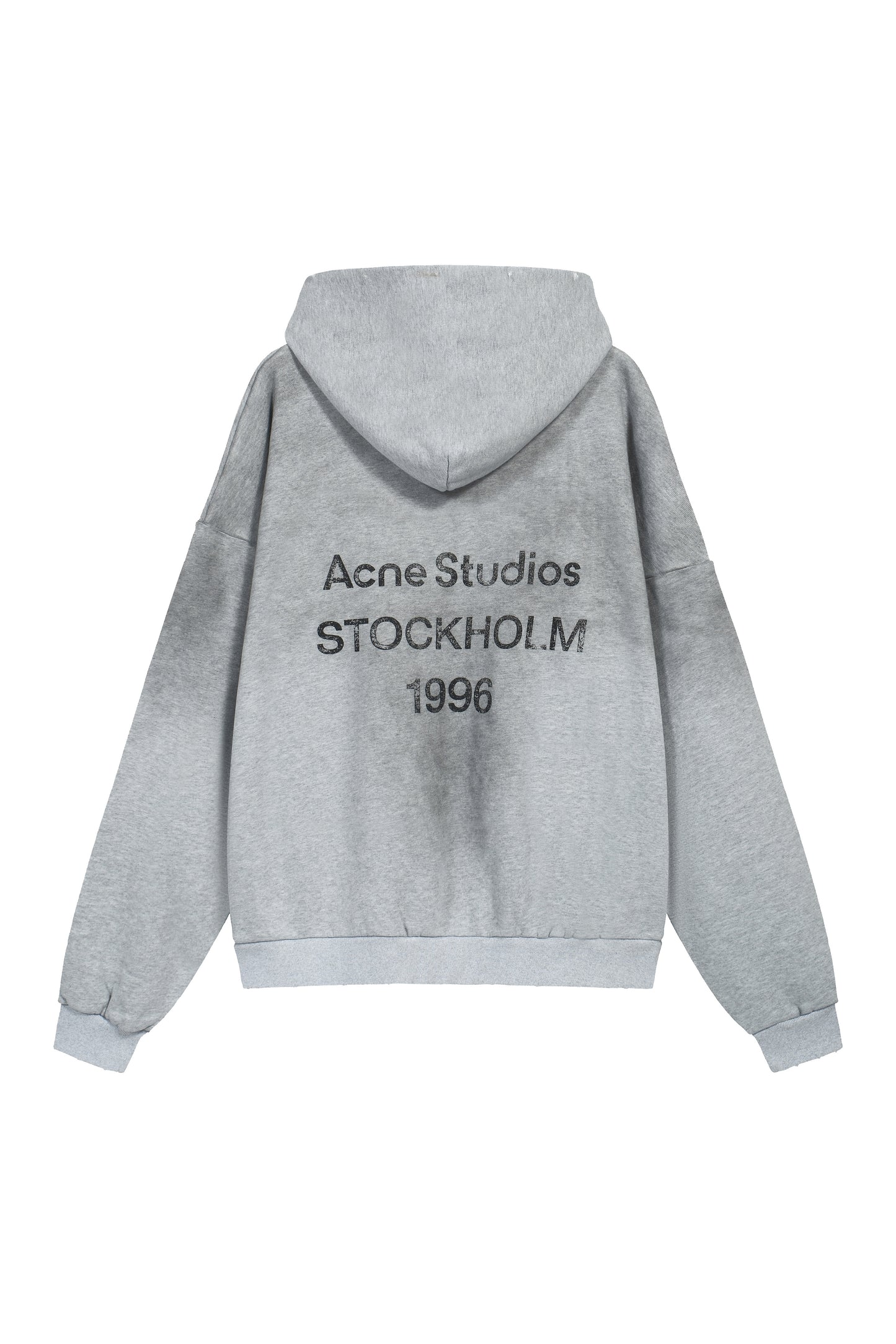 Acne Studios "Stockholm 1996" Logo Hoodie — Grey