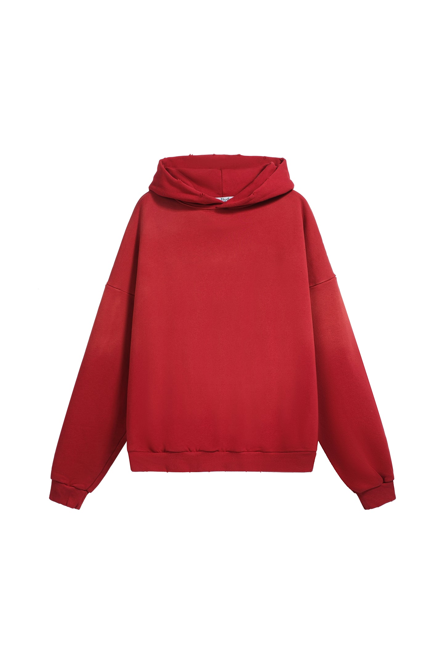 Acne Studios "Stockholm 1996" Logo Hoodie — Cherry Red