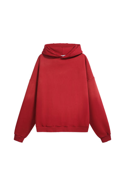 Acne Studios "Stockholm 1996" Logo Hoodie — Cherry Red