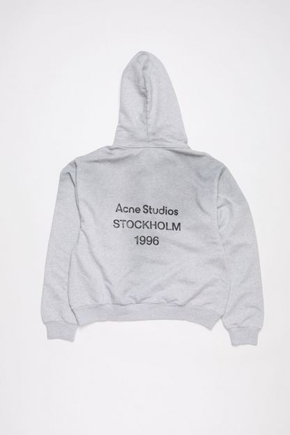 Acne Studios "Stockholm 1996" Logo Hoodie — White