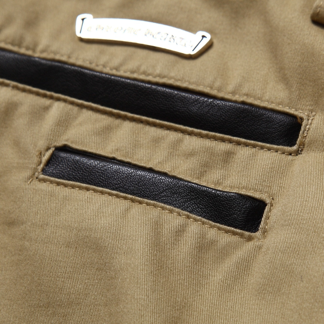 Chrome Hearts Cross Patch Khaki Carpenter Pants