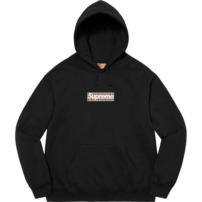 Supreme x Burberry Box Logo Hoodie – Black