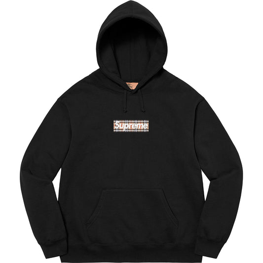 Supreme x Burberry Box Logo Hoodie – Black