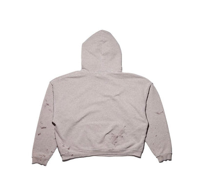 Enfants Riches Déprimés (ERD) Distressed Logo Hoodie – Vintage Wash Cream Pullover