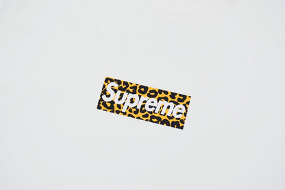 Supreme Leopard Box Logo T-Shirt – White