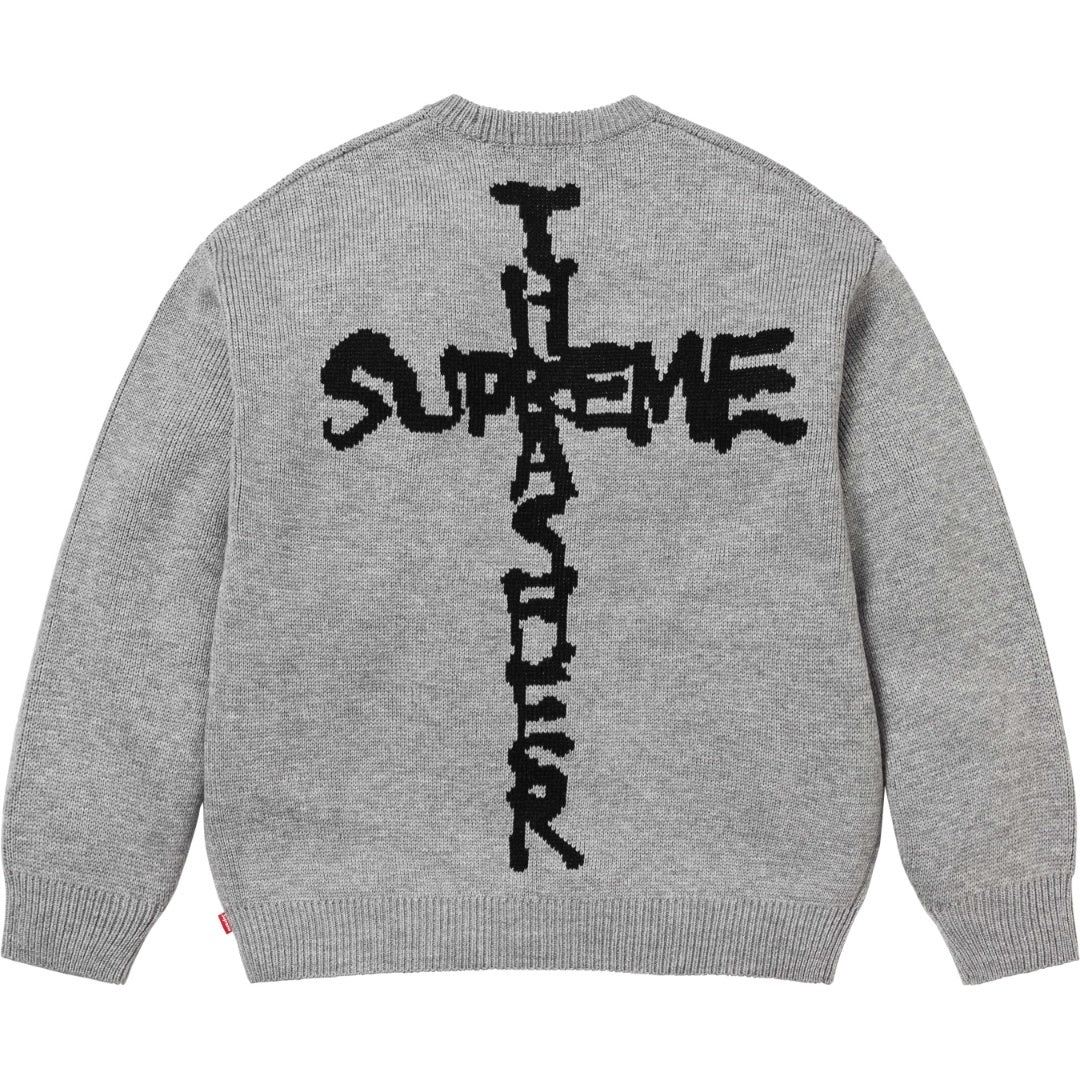 Supreme x Thrasher Cross Sweater – Grey