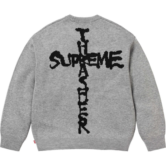 Supreme x Thrasher Cross Sweater – Grey