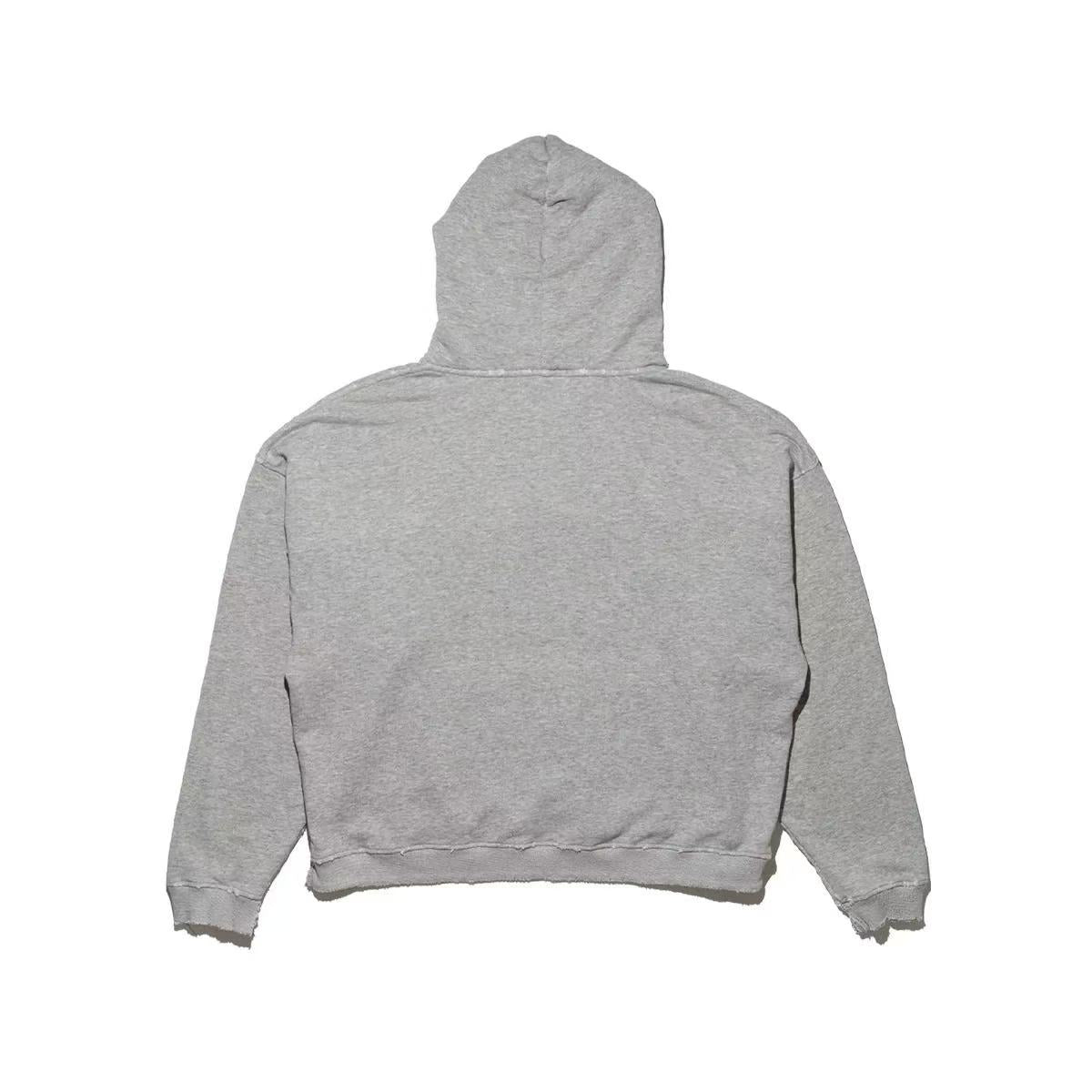 Enfants Riches Déprimés (ERD) Pin Hoodie – Heather Grey Distressed Logo Hoodie