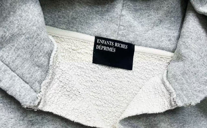 Enfants Riches Déprimés (ERD) Pin Hoodie – Heather Grey Distressed Logo Hoodie
