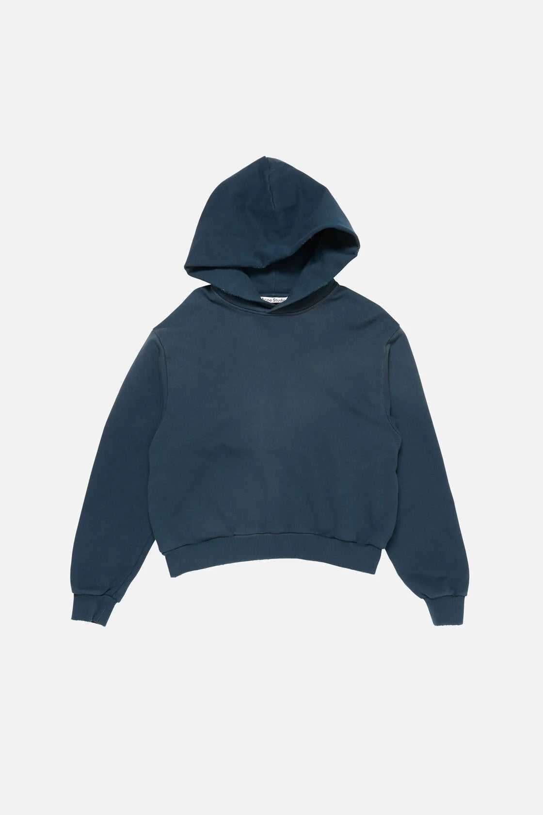 Acne Studios "Stockholm 1996" Logo Hoodie — Petrol Blue