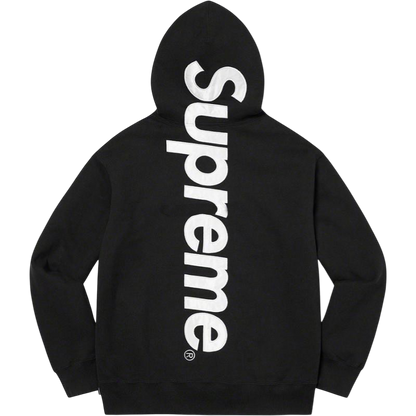 Supreme Big Logo Hoodie – Black / White Vertical Logo