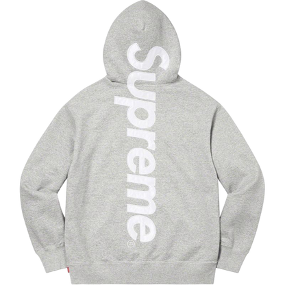 Supreme Big Logo Hoodie – Heather Grey / White Vertical Logo