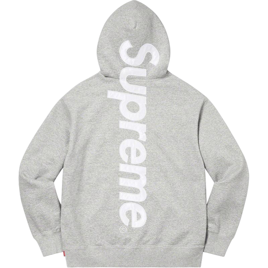 Supreme Big Logo Hoodie – Heather Grey / White Vertical Logo