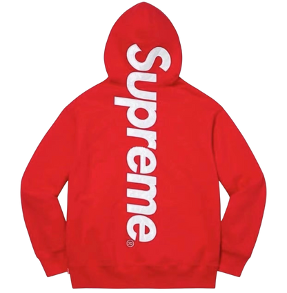 Supreme Big Logo Hoodie – Red / White Vertical Logo