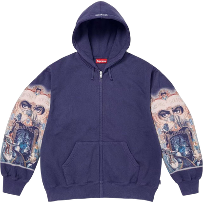 Supreme x Michael Jackson “Dangerous” Zip Hoodie – Purple