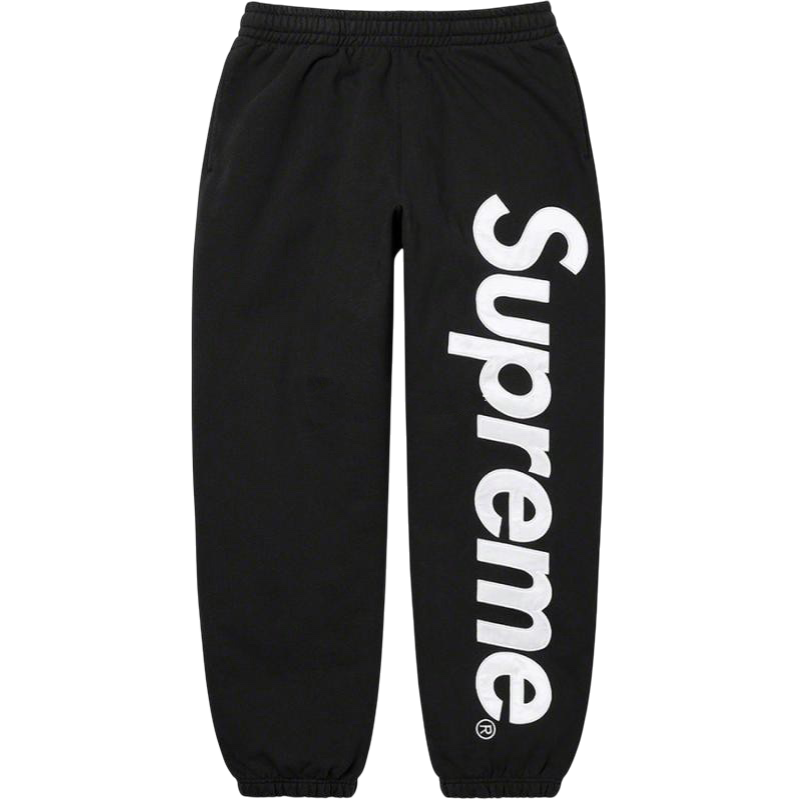 Supreme Big Logo Sweatpants – Black / White