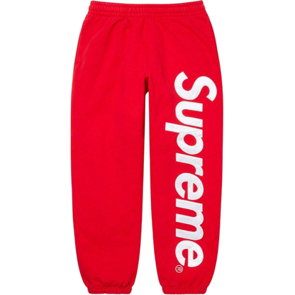 Supreme Big Logo Sweatpants – Red / White