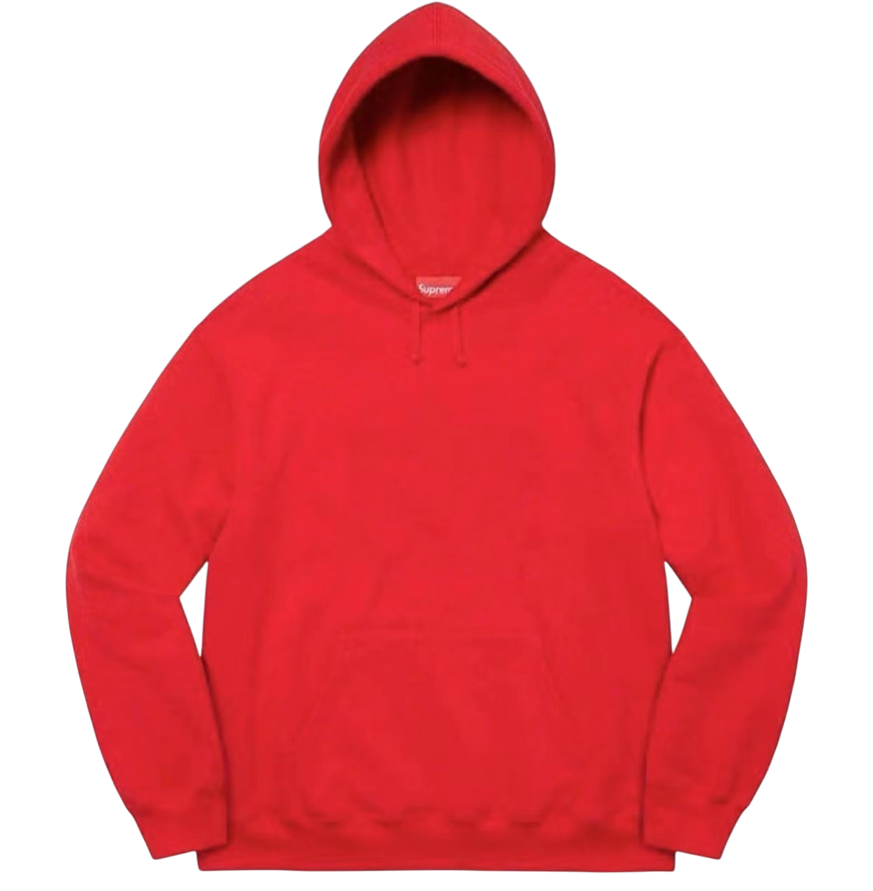 Supreme Big Logo Hoodie – Red / White Vertical Logo