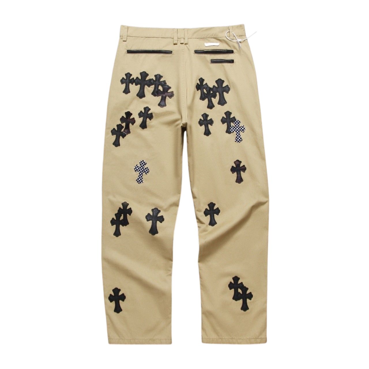 Chrome Hearts Cross Patch Khaki Carpenter Pants