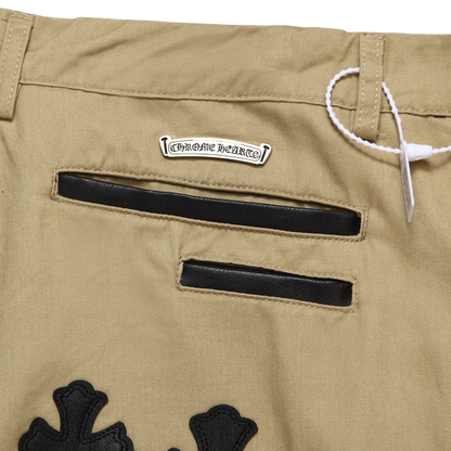 Chrome Hearts Cross Patch Khaki Carpenter Pants