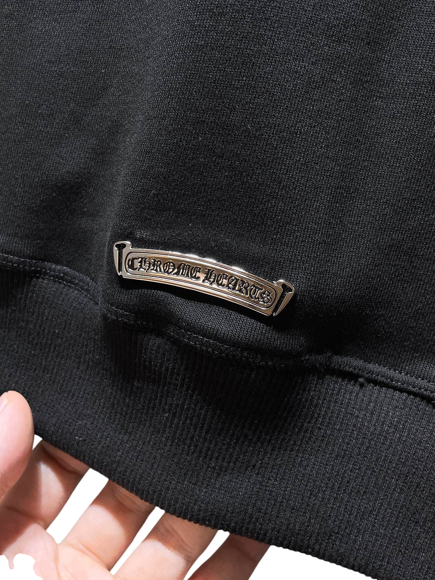 Chrome Hearts Cross Patch Zip-Up Hoodie – Black
